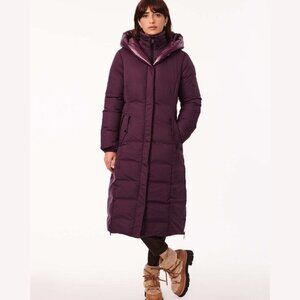 Bernardo Women's Polished Long Winter Puffer Coat -S